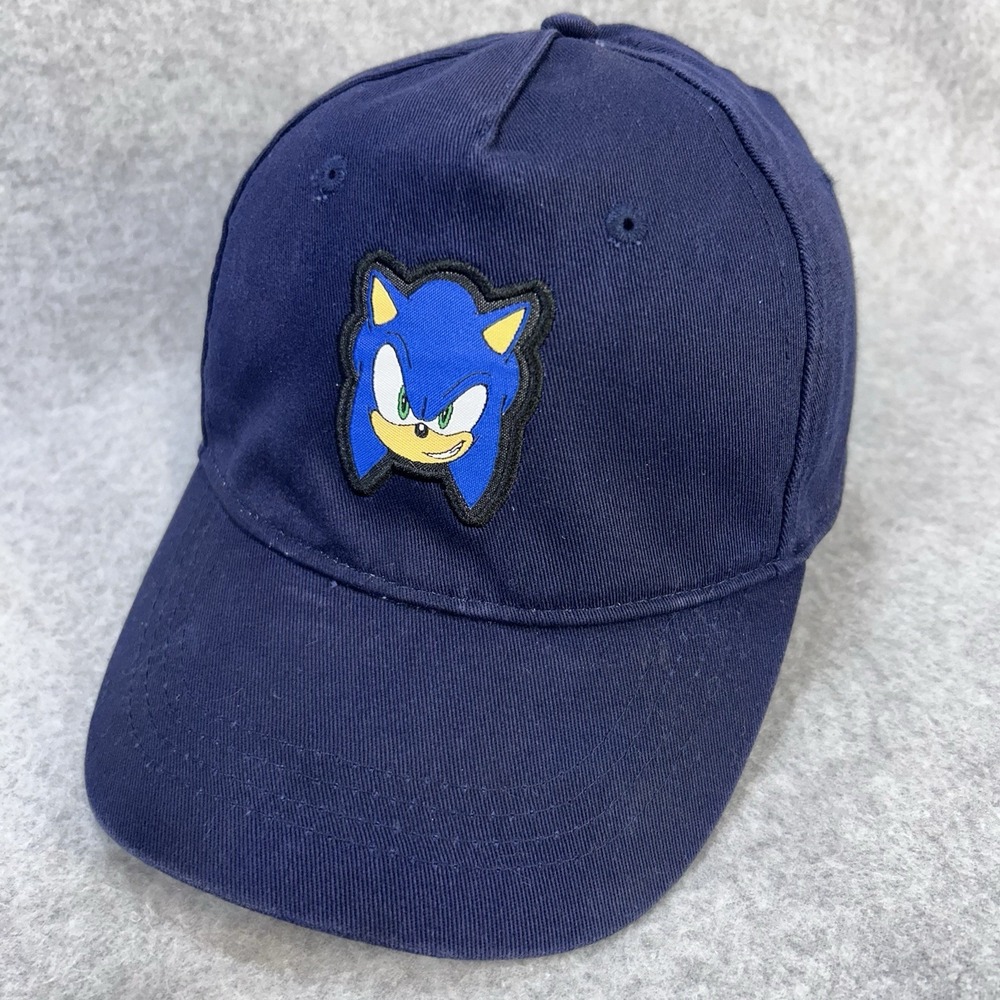 Sonic The Hedgehog Sega Snapback‎ Hat Cap Blue Licensed Baseball Cap One Size
